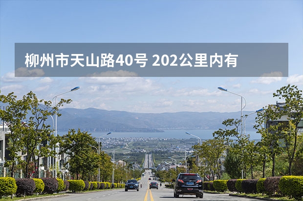 柳州市天山路40号 2.02公里内有什么宾馆