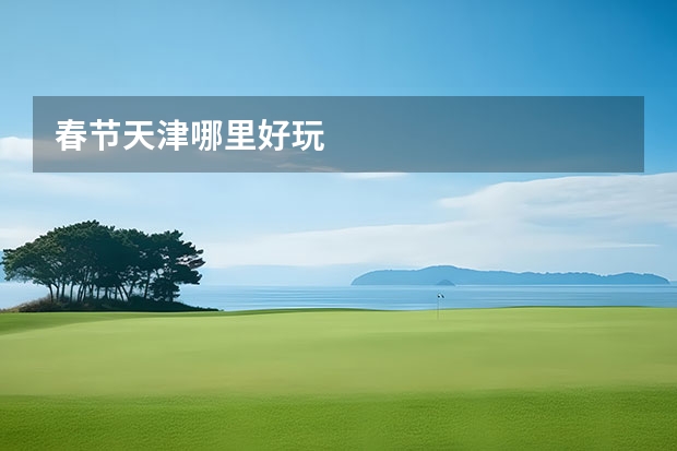 春节天津哪里好玩