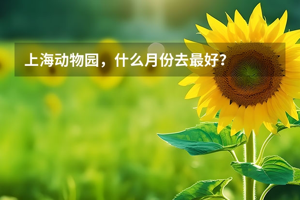 上海动物园，什么月份去最好？