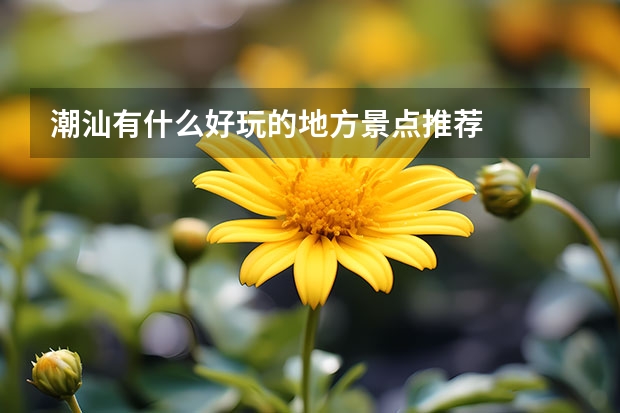 潮汕有什么好玩的地方景点推荐