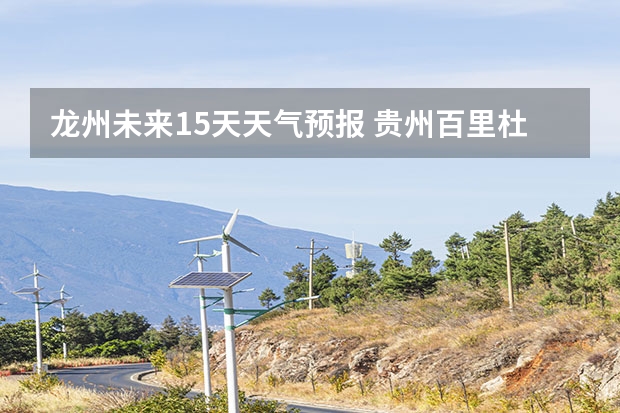 龙州未来15天天气预报 贵州百里杜鹃花天气预报15天