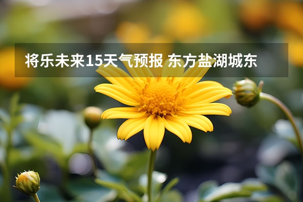 将乐未来15天气预报 东方盐湖城东方盐湖城天气预报15天