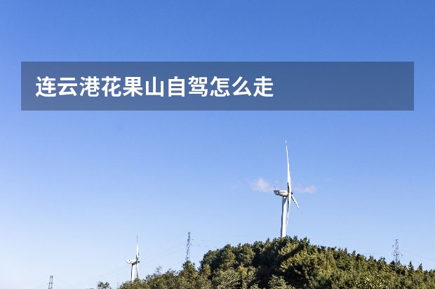连云港花果山自驾怎么走 