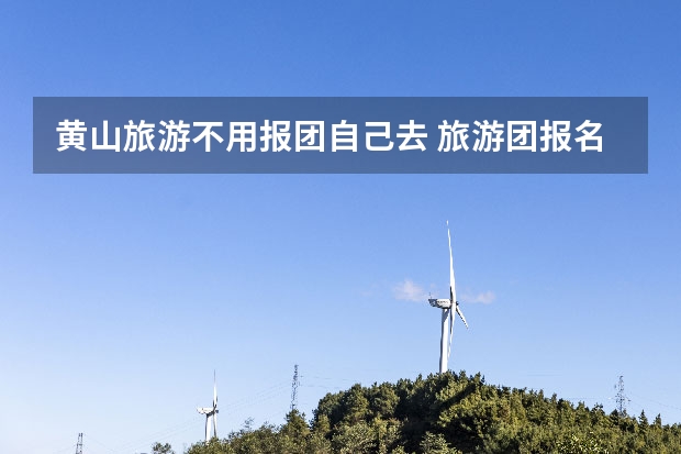 黄山旅游不用报团自己去 旅游团报名价格表,黄山旅游攻略（13）