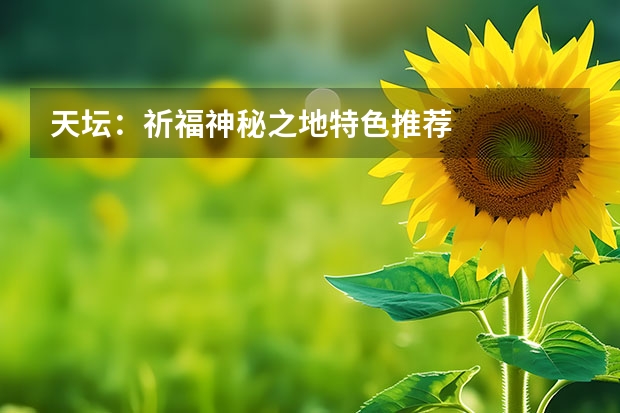 天坛：祈福神秘之地特色推荐