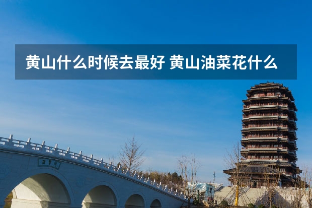 黄山什么时候去最好 黄山油菜花什么时候开,黄山油菜花最佳观赏地点推荐