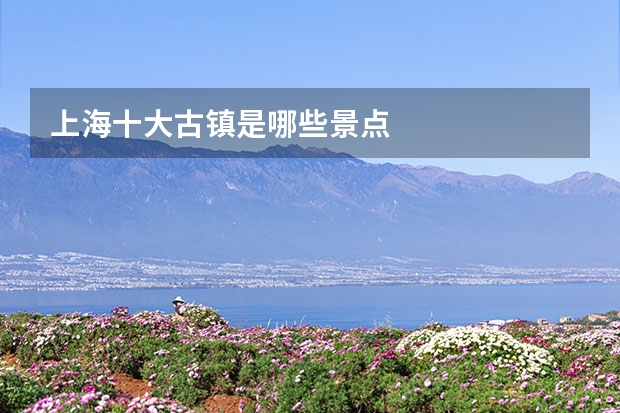 上海十大古镇是哪些景点