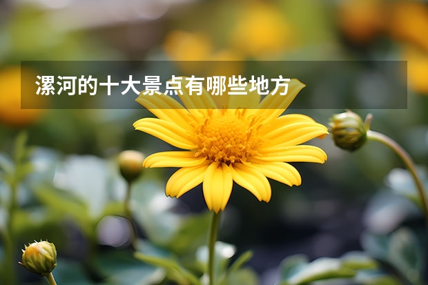 漯河的十大景点有哪些地方