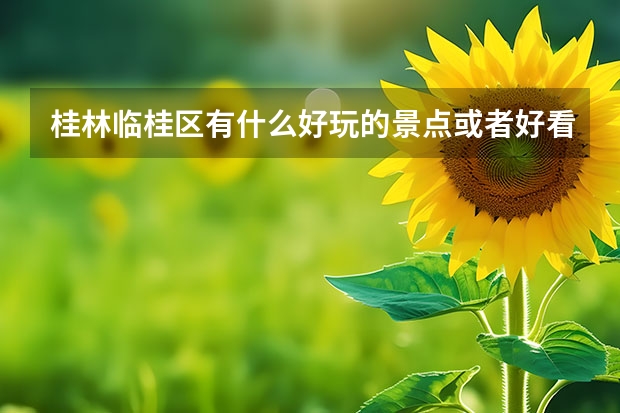 桂林临桂区有什么好玩的景点或者好看的吗？