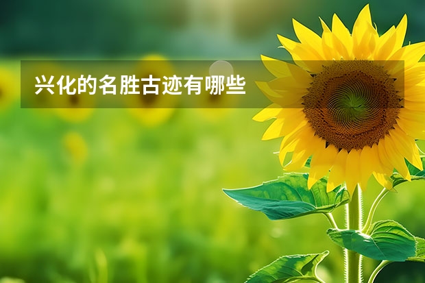 兴化的名胜古迹有哪些