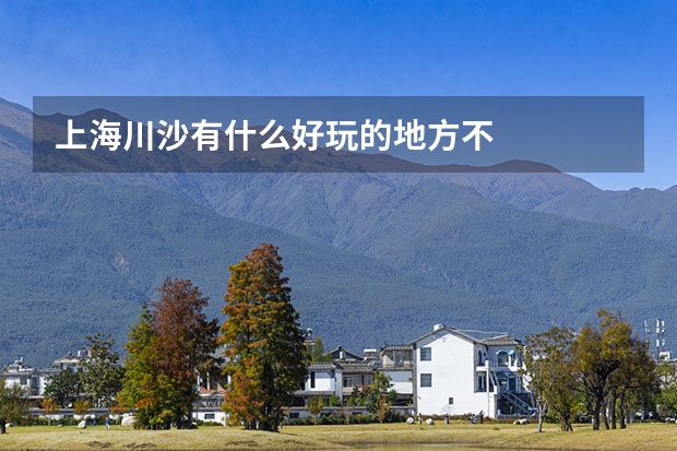 上海川沙有什么好玩的地方不